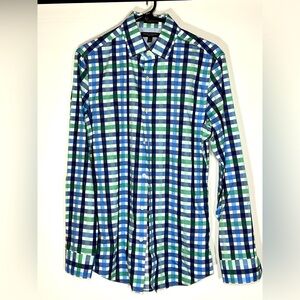 Banana Republic Grant Fit Checkered Button Up Shirt